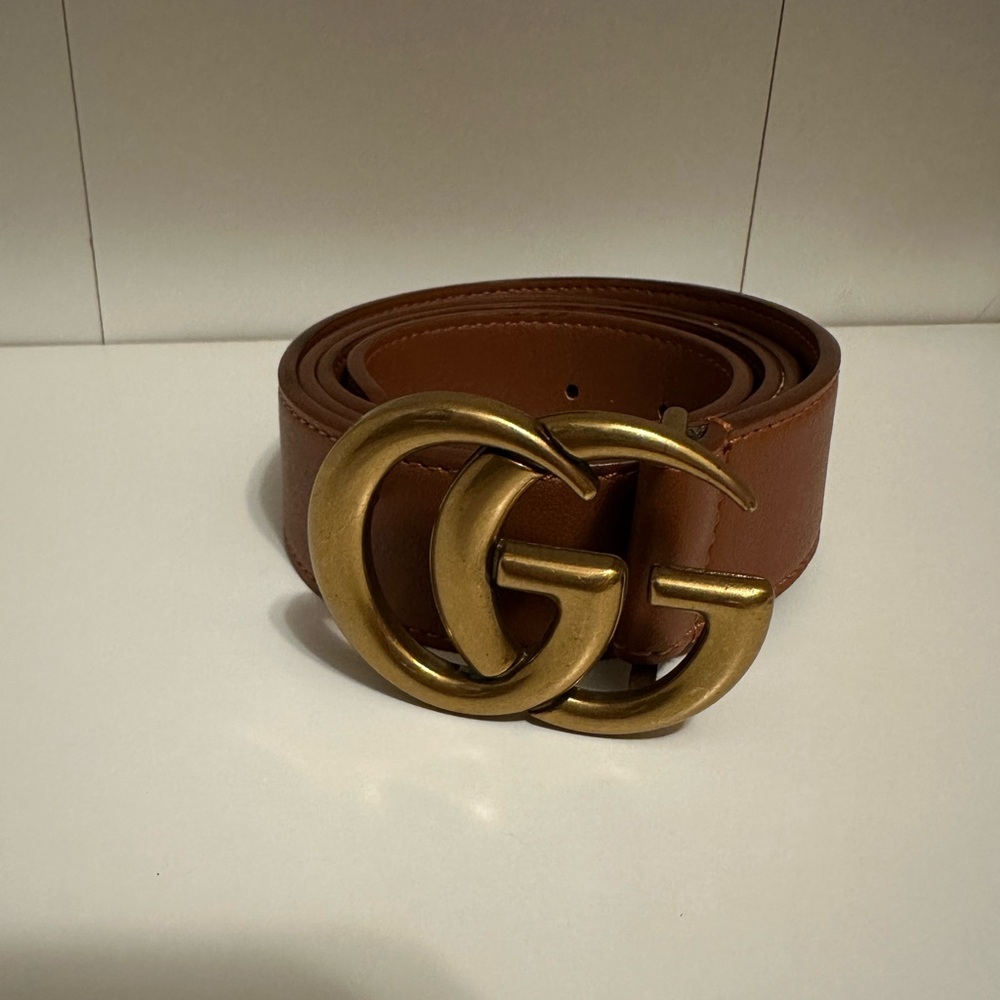 Men’s GG Brown Leather belt